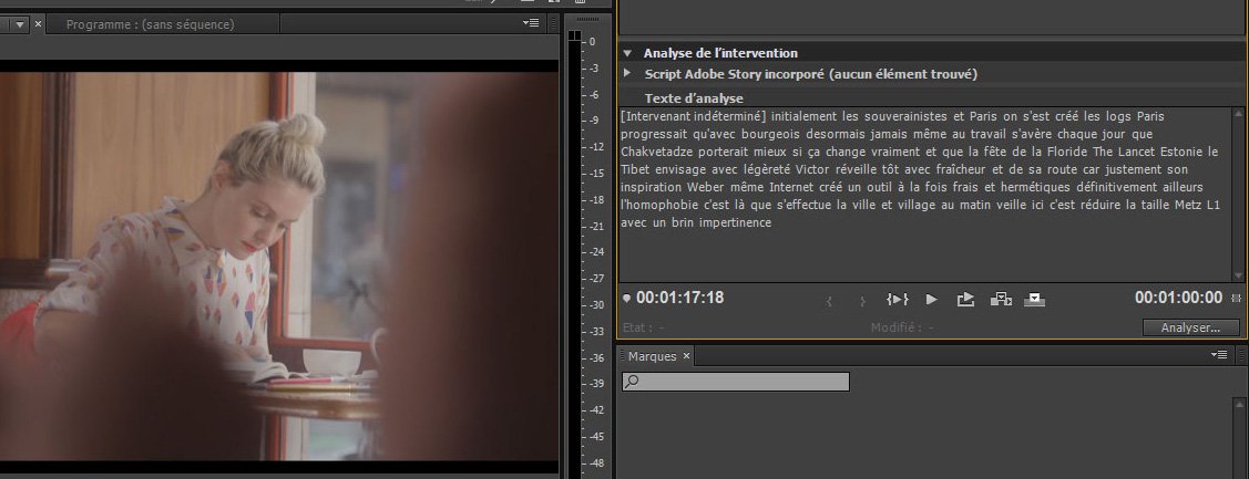 therealbaaz's tweet photo. "Même Internet crée un outil à la fois frais et hermétique" #automaticsubtitles #adobe #fail https://t.co/2GmXnU9c4k