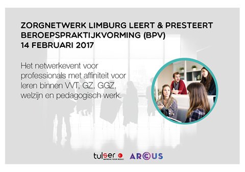 Over exact een week vindt de netwerkbijeenkomst plaats.
Je kunt je nog steeds aanmelden! #BPV @Arcuscollege 
bit.ly/28Ji2Ri