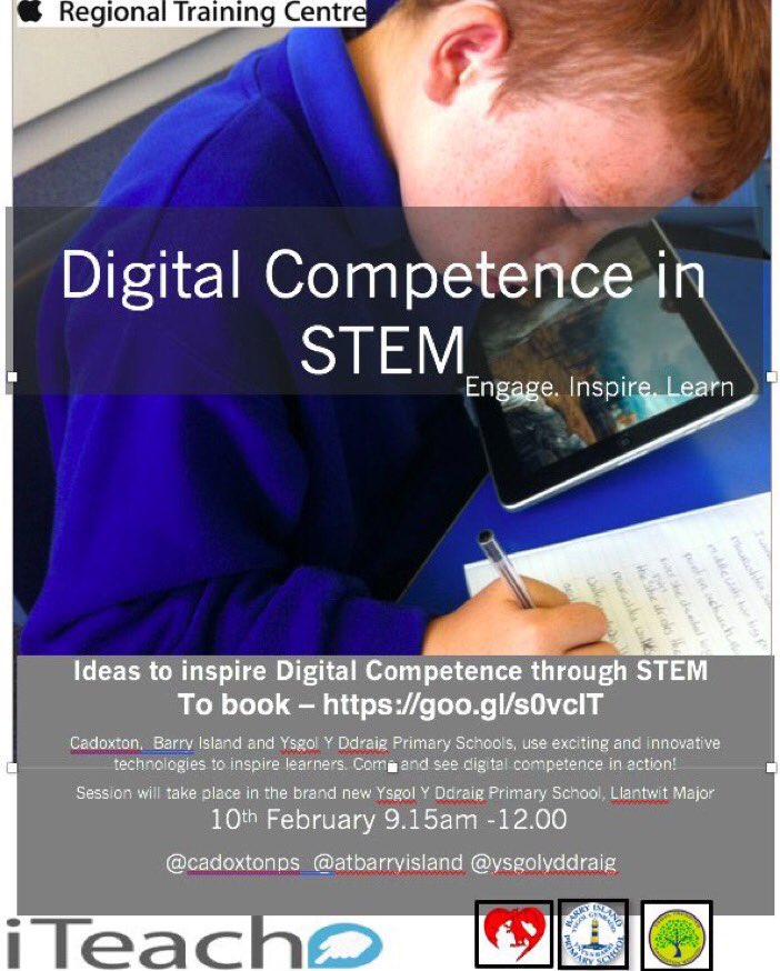 CenSoRTC's tweet photo. Book now to discover exciting ways to teach STEM activities! @CadoxtonPS @atbarryisland @ysgolyddraig @iTeach_Wales https://t.co/diAn4pBuFr