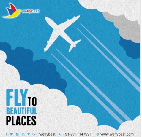 We_fly_best's tweet photo. Where you wish to fly? Book flights @ 9711147991
#travel #traveler #travelling #leisure #fun #trip #holidays #vacation #travelagent https://t.co/MYS4BQNqXm