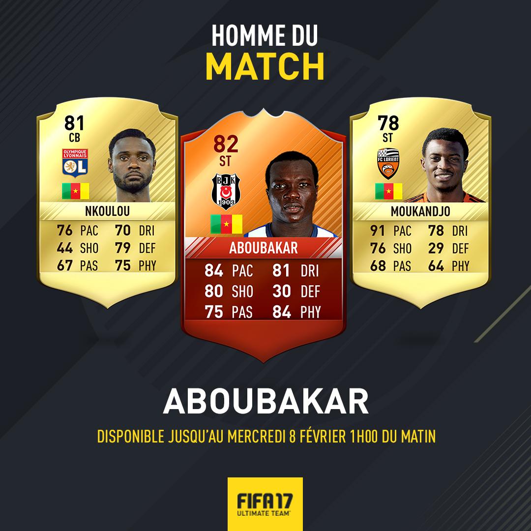 easportsfcfr's tweet photo. Aboubakar #IMOTM disponible jusqu'au mercredi 8 février 1h00 du matin ! #FUT https://t.co/POVfRFy0NT