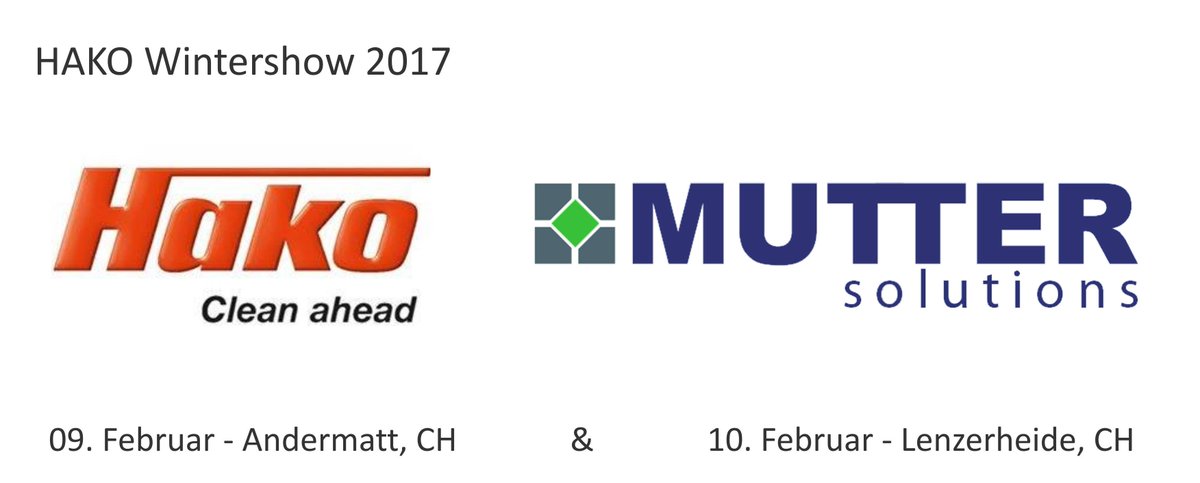 muttersolutions's tweet image. Looking forward to attend HAKO Roadshow on February 09th and 10th in #Switzerland. See you in Andermatt and Lenzerheide!