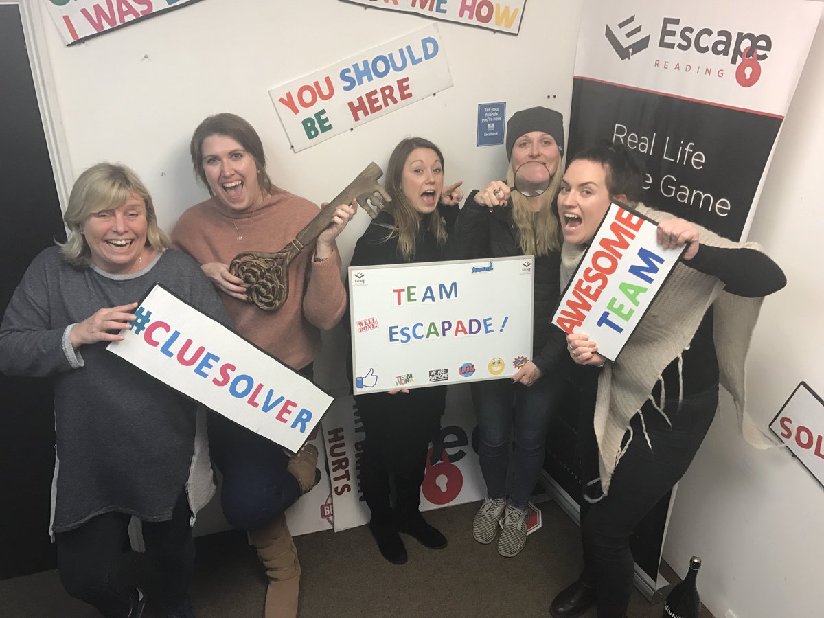 escapadepr's tweet photo. We took on @EscapeReading last night! Do you think we cracked it?? #TeamEscapade https://t.co/KvG3fKrkpf