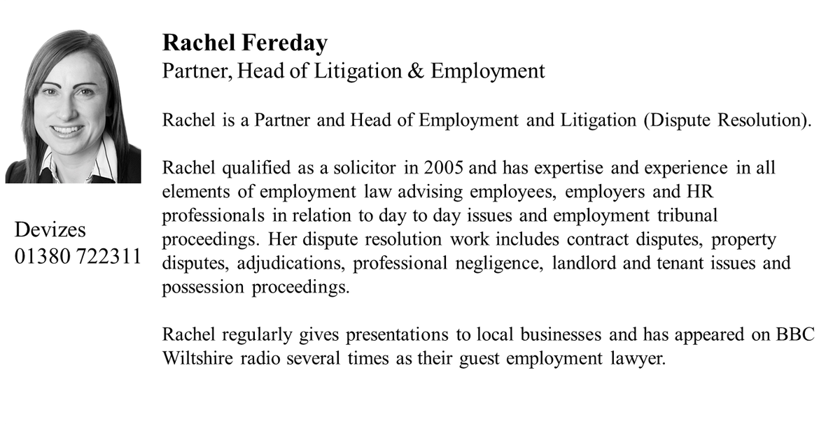 ABDlitigation's tweet photo. @RachelFereday is a Partner and Head of #Litigation and #Employment at @Awdry1750 based in our Devizes office https://t.co/rYrikN1xSU