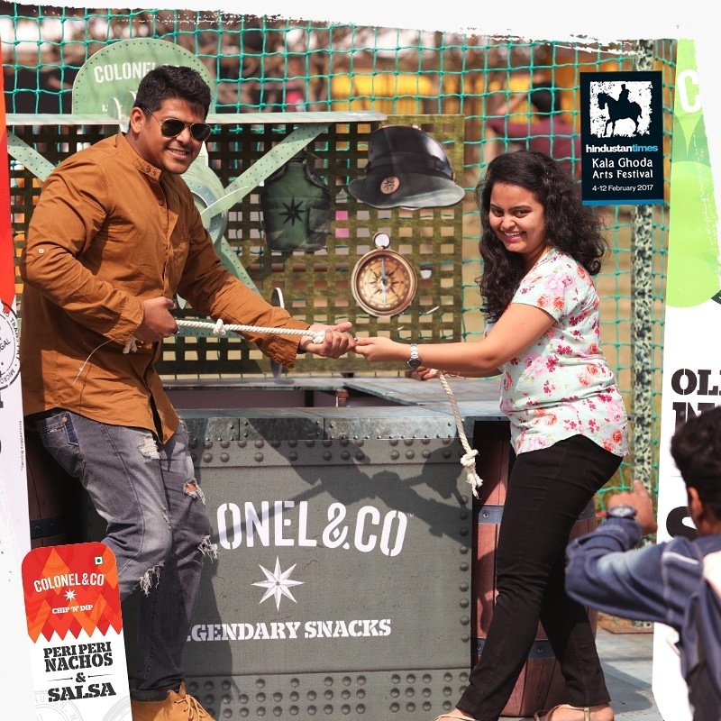 an_amateur_chef's tweet photo. We bring you some legendary moments from the Colonel's bunker at @htKGAF. Come & make memories with us! #ColonelAtKalaGhoda #HTKGAF2017 https://t.co/0I68KdRnso