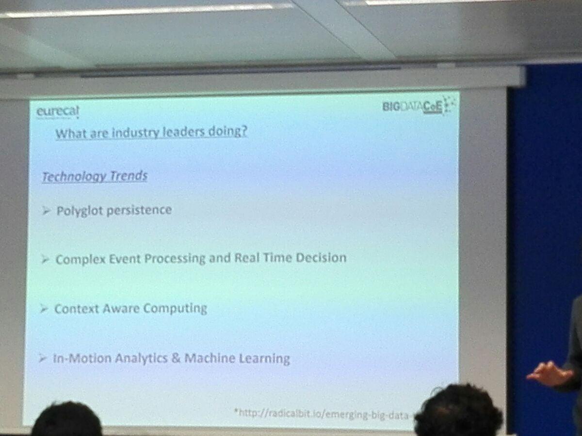 CIDAI_eu's tweet photo. What are industry leaders are doing? #bigdata technology trends @esadecreapolis #coebigdata @mtrrnt https://t.co/lO89NWJOy6