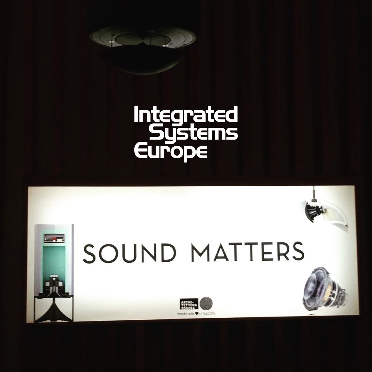 ArchSonora's tweet photo. Game is on at #ISE2017, visit #ArchitetturaSonora booth C100-Hall3, and realize when Sound really matters!
#ISE2017 #Concrete #Soundmatters https://t.co/rI7IrlIcx7