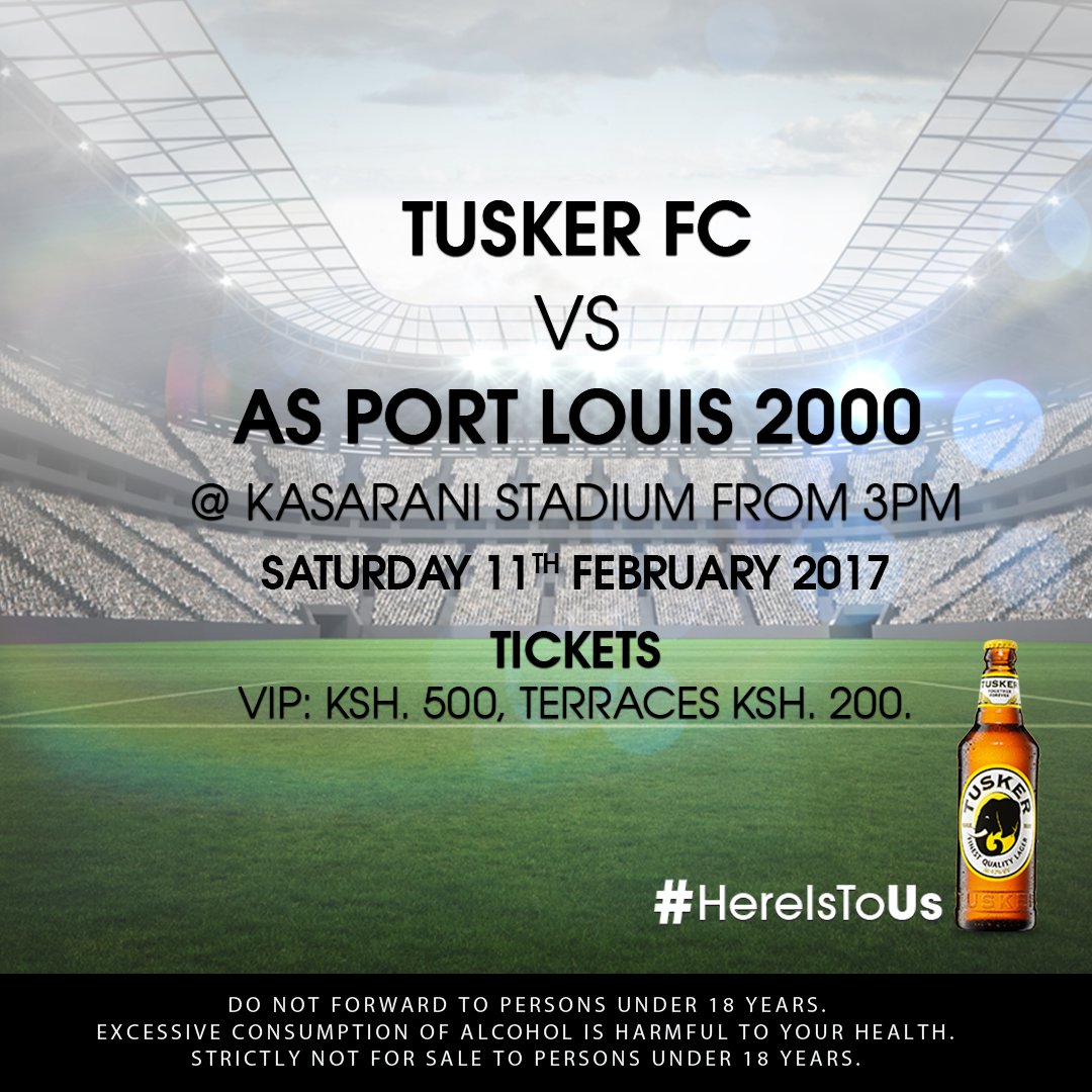 tusker_fc's tweet photo. #cafchampionsleague book a date with us this weekend. #twendegame #tuskerfc #ASPL2000 #CAF2017 @IMGKenya https://t.co/DPzUxaadD2