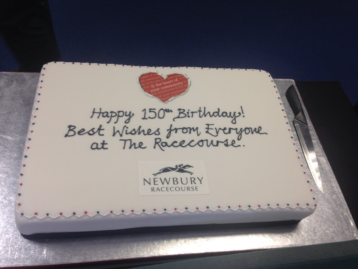 Thanks to <a href="/NewburyRacing/">Newbury Racecourse</a> for special birthday cake..! So much for sugar free February.. 🤣