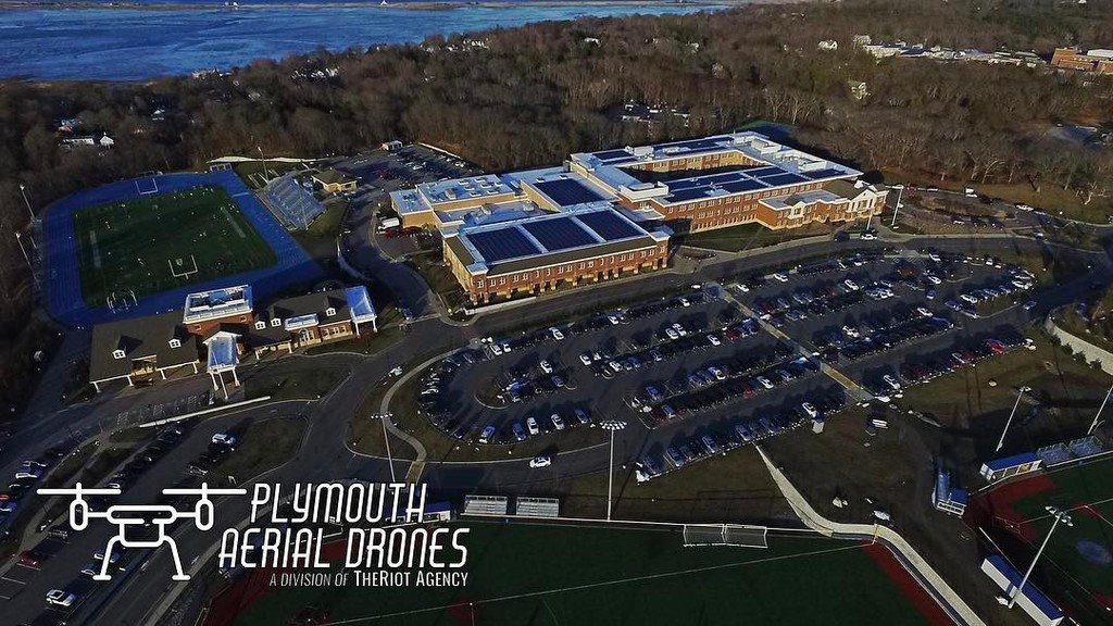 PlymouthAerial: Plymouth North High School! #drone #uav #instadrone #dronestagrams #dronephotography #aeri… …