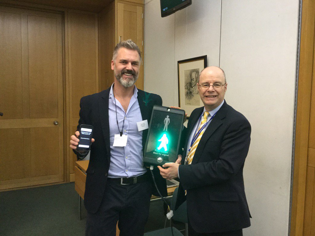 PHeatonJones's tweet photo. Great #Hackcessibility event with demo of tech to help disabled people in everyday lives. @neatebox @PennyMordauntMP https://t.co/d2SgIODuDQ
