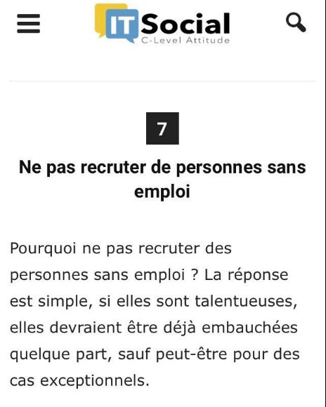 Apecfr's tweet photo. Grave, absurde et choquant, ce conseil d'@itsocial_fr aux recruteurs. #Emploi #Recrutement  https://t.co/6XSTPZsLrt https://t.co/5QRpTOJUI0