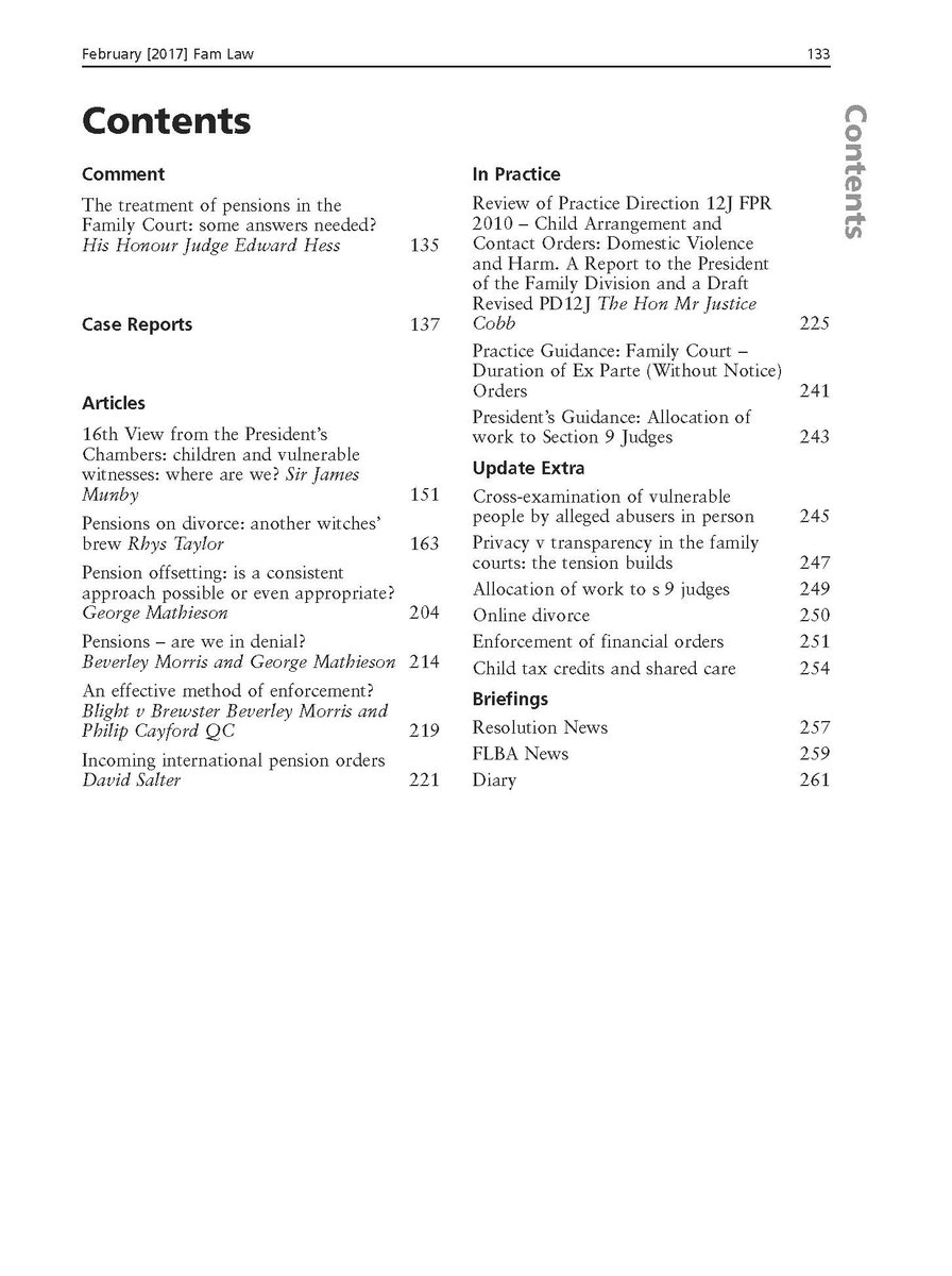 February #FamilyLaw Pensions Special Issue landing on desks shortly. Details on the issue + forthcoming seminar here familylaw.co.uk/news_and_comme…