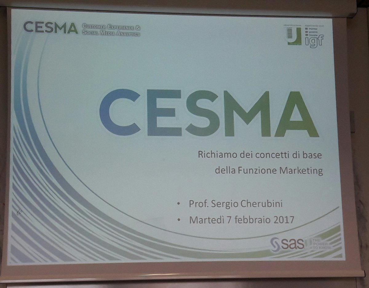 mastercesma's tweet photo. Iniziano oggi i corsi del #MasterCESMA. La prima lezione di #marketing è tenuta dal Professor #Cherubini. https://t.co/VIc7q87MP0