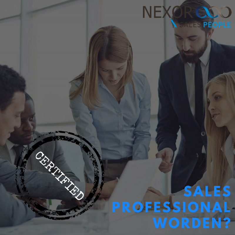 Kies voor de toekomst. Vind of word een certified sales professional bij <a href="/NEXORBV/">NEXOR</a>! nexorsalespeople.nl/traineeship