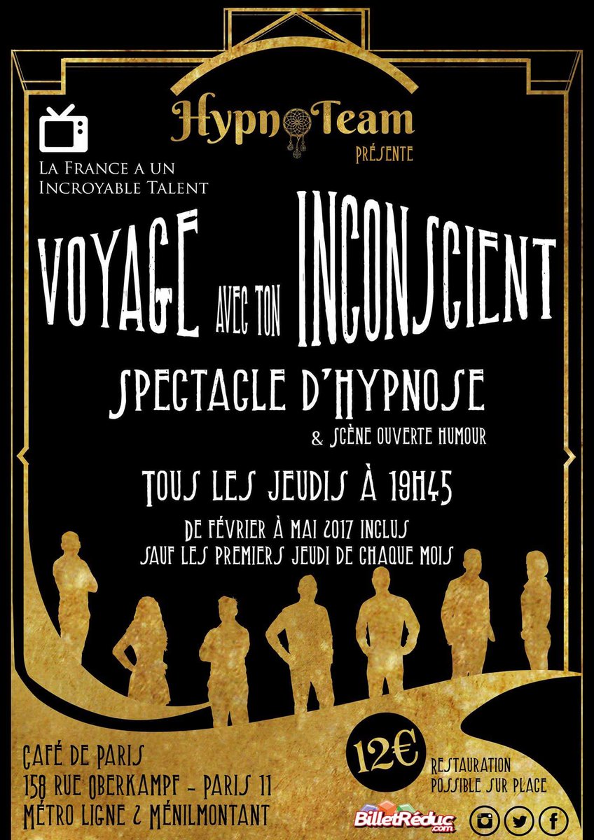 Xavmaster2's tweet photo. RT et tente de gagner tes places chaque semaine pour le spectacle de @Hypnoteam_Off 
 https://t.co/ofxehnPxMy
#hypnose #paris #spectacle https://t.co/6DENa6Zj0K