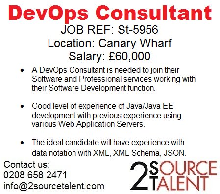 2Sourcetalent's tweet image. *NEW OPPORTUNITY* #DevOpsConsultant #CanaryWharf #ContactUs #DevOps #Tuesday #DevOpsDays #NewJob #TuesdayMotivation  2sourcetalent.com/jobs/devops-co…