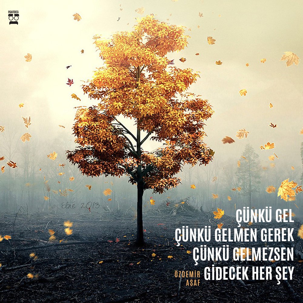 highwayoutlet's tweet photo. Çünkü gel.. 
Çünkü gelmen gerek. 
Çünkü gelmezsen gidecek her şey.

Özdemir Asaf https://t.co/xen6OyMcoX