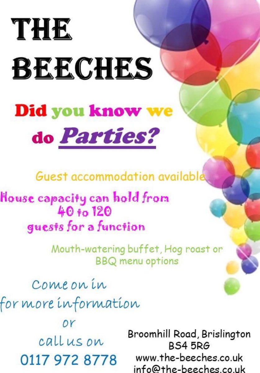 BeechesBristol's tweet photo. 🎊🎉🎈🎁 https://t.co/9e0gyAWl71