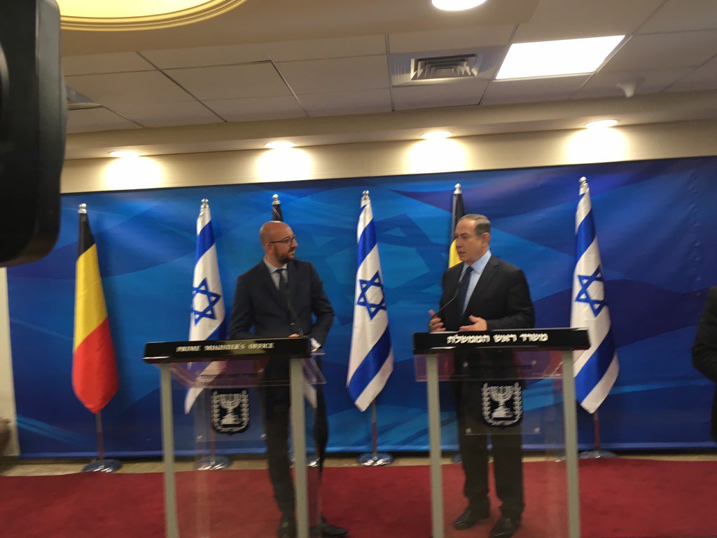 La rencontre entre Charles Michel et Benjamin Netanyahu a débuté
