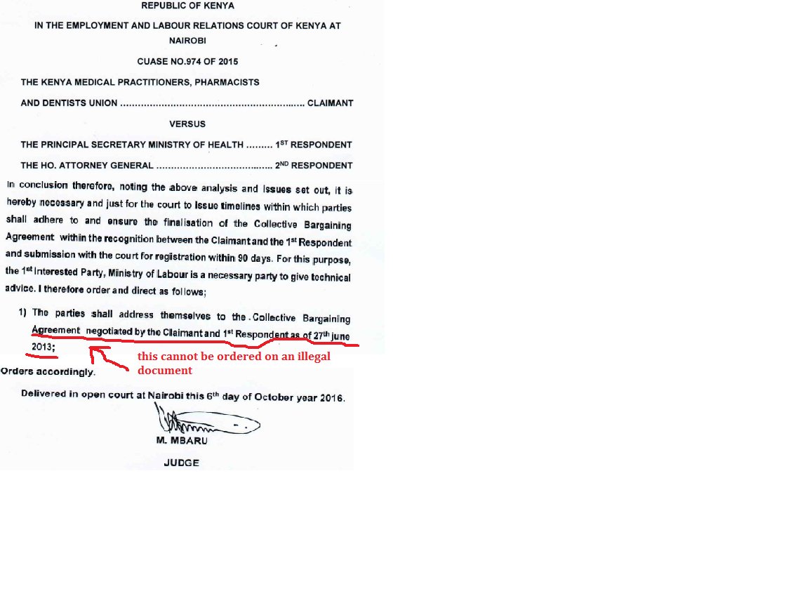 dktkins's tweet photo. No court has issued a judgement or orders declaring the CBA illegal (save for off the cuff foul utterances) #KMPDUsenate #someonetelldn. https://t.co/6kdgtLHVVl