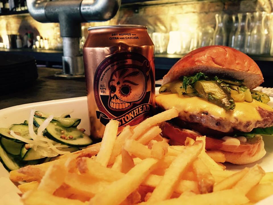meatcure's tweet photo. This bad boy offer is available until Sunday only! A burger, fries and a beer can for just £10! Available 11.30-8pm #EpicOffer https://t.co/JBbhHmVBuo
