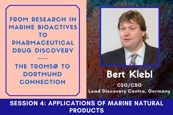 #BIOPROSP_17 Keynote speaker Bert Klebl of LDC Germany to discuss marine natural products! #biotechnology #bio #bioscience @BIODeutschland
