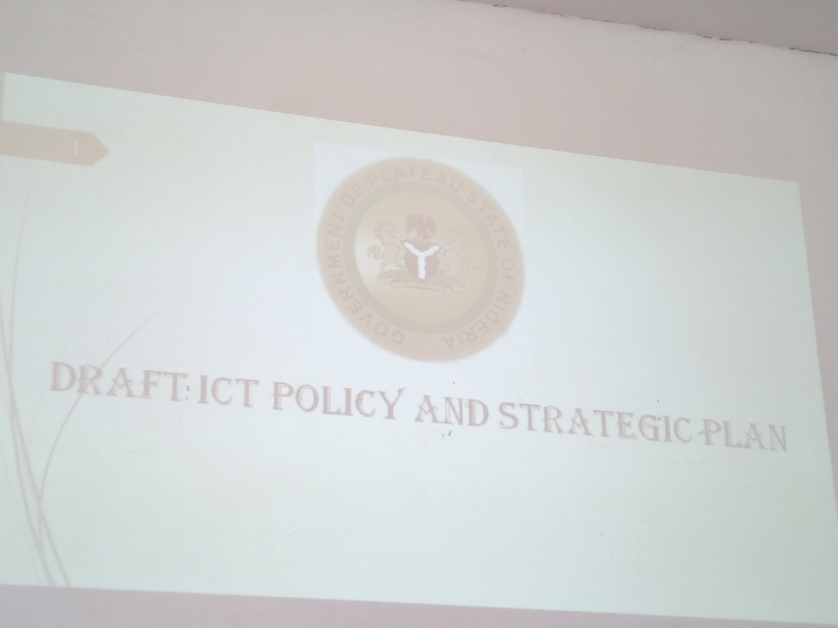alutadarf's tweet photo. We Are Walking Our Talk In #PlateauState... Currently Interacting With Permanent Secretaries And Heads Of Agencies On Our ICT Draft Policy. https://t.co/86b01qtJqc