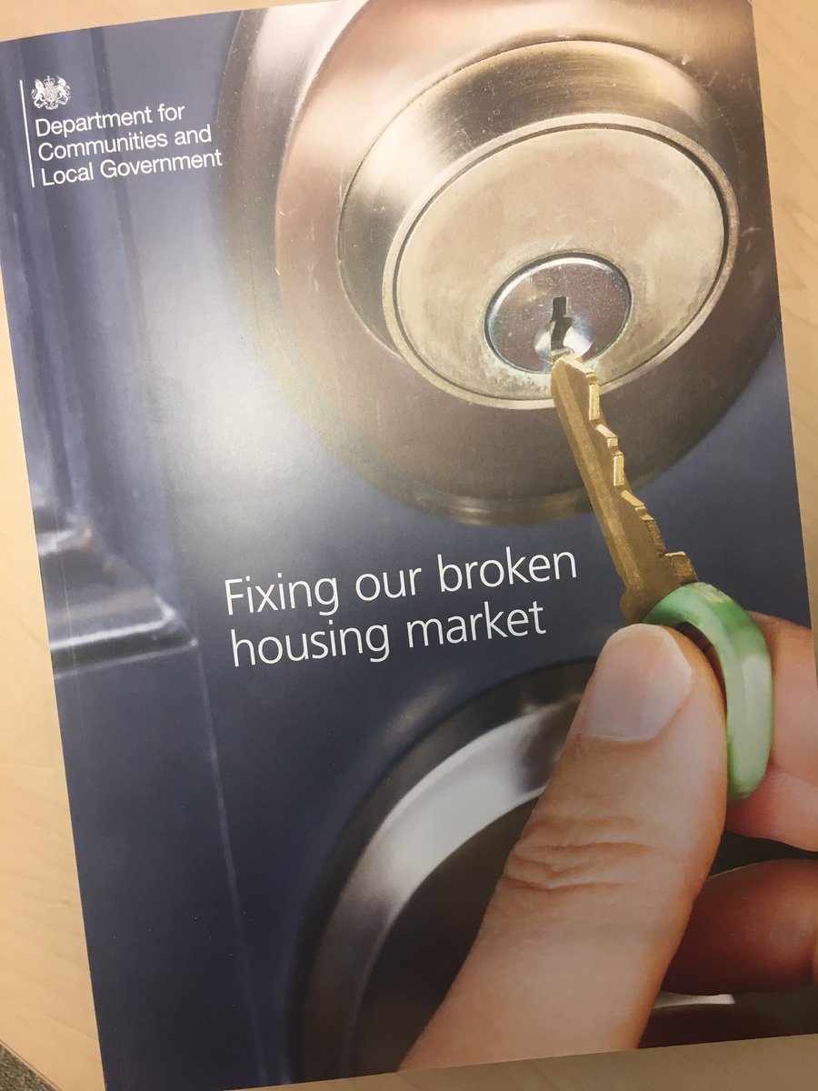 Understand #housingwhitepaper entitled "Fixing our broken housing market" will be published on gov.uk/dclg shortly after 12:30pm