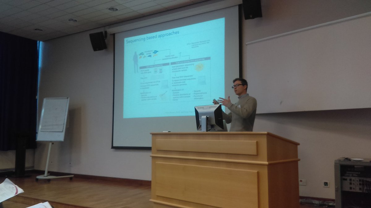 .<a href="/drdmacintyre/">David MacIntyre</a> from <a href="/Tommysimperial1/">Tommys@imperial</a> presenting his work on the role of vaginal microbiome in pregnancy @Tommys_baby