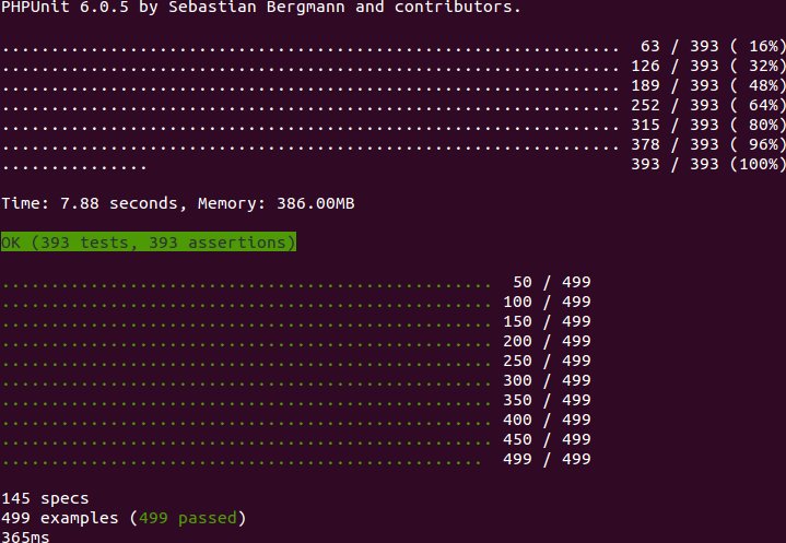 LoicFaugeron's tweet photo. Migrated PHPUnit to v6 without trouble 🎉Main changes to go through: proper namespaces and no risky tests (e.g. tests without assertions) https://t.co/hos9akPU6F