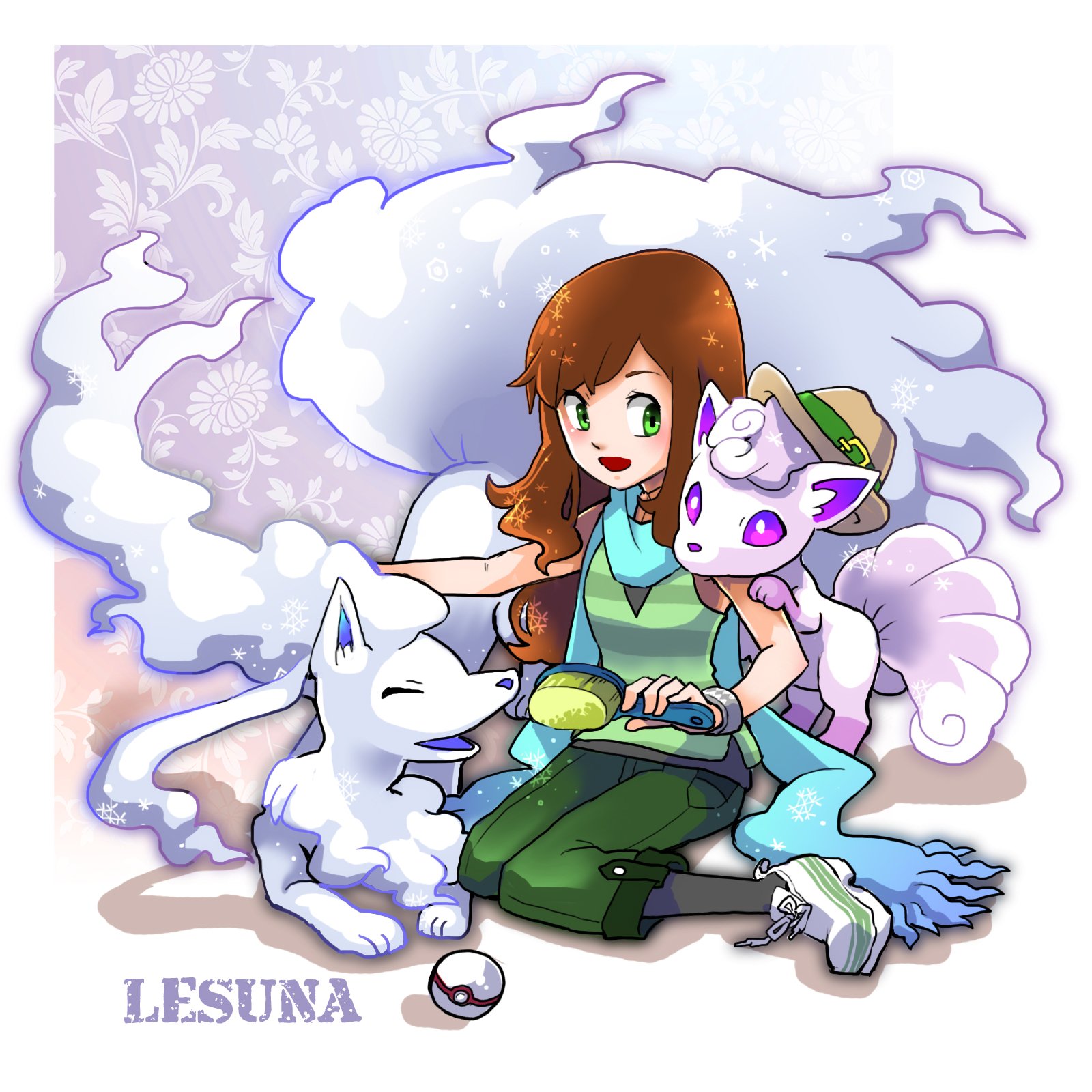 Lesuna793 在 Twitter 上 今年に入って冬らしいイラスト描いて無かったので リージョンフォームのロコン 色違い キュウコンを 色違いは通常とあんまり差がないけど どちらも可愛い ポケモン ポケモンサンムーン ロコン キュウコン T Co