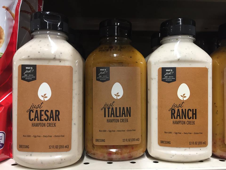 In the regular salad dressing aisle of Stop and Shop! If you don't know about this company, here's a link: hamptoncreek.com.