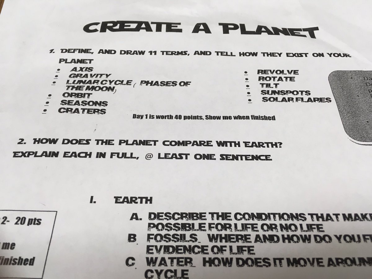 olccook's tweet photo. #createaplanet Students created their own planets and now they are forming a system. #TxEdTuesday #Azleisd https://t.co/K8iO49A56Z