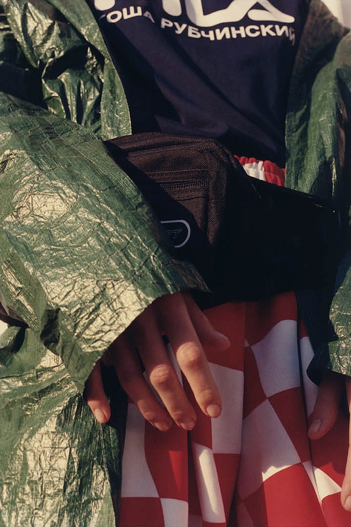 Red Milk Magazine featuring Gold Sport waist pack photographed by <a href="/MarkShearwood/">Mark Shearwood</a> styled by <a href="/lorenzoposocco/">💎</a> #goldsport #redmilkmagazine