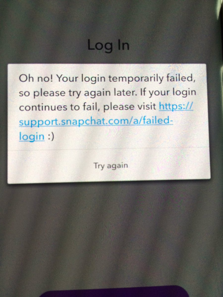 TITOCOLE's tweet photo. I get this error message when I try to log in my snapchat account on my a6edge @snapchatsupport .. How do I rectify it?? https://t.co/DX0C4bNuI0
