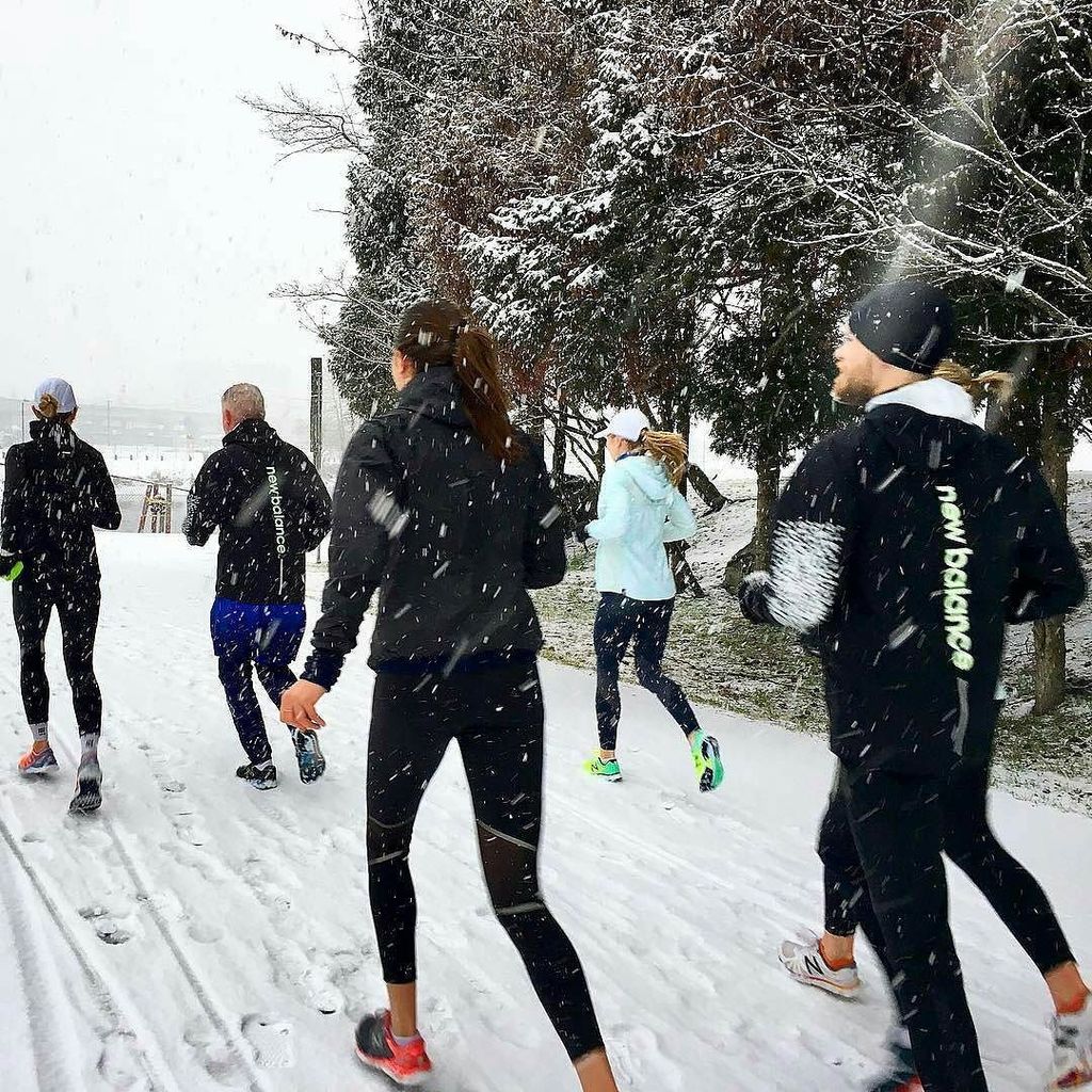 Regram from @gemmaslaughter -  Team NB social run Friday morning after Vancouver's snowpoc… ift.tt/2jZ3gP1