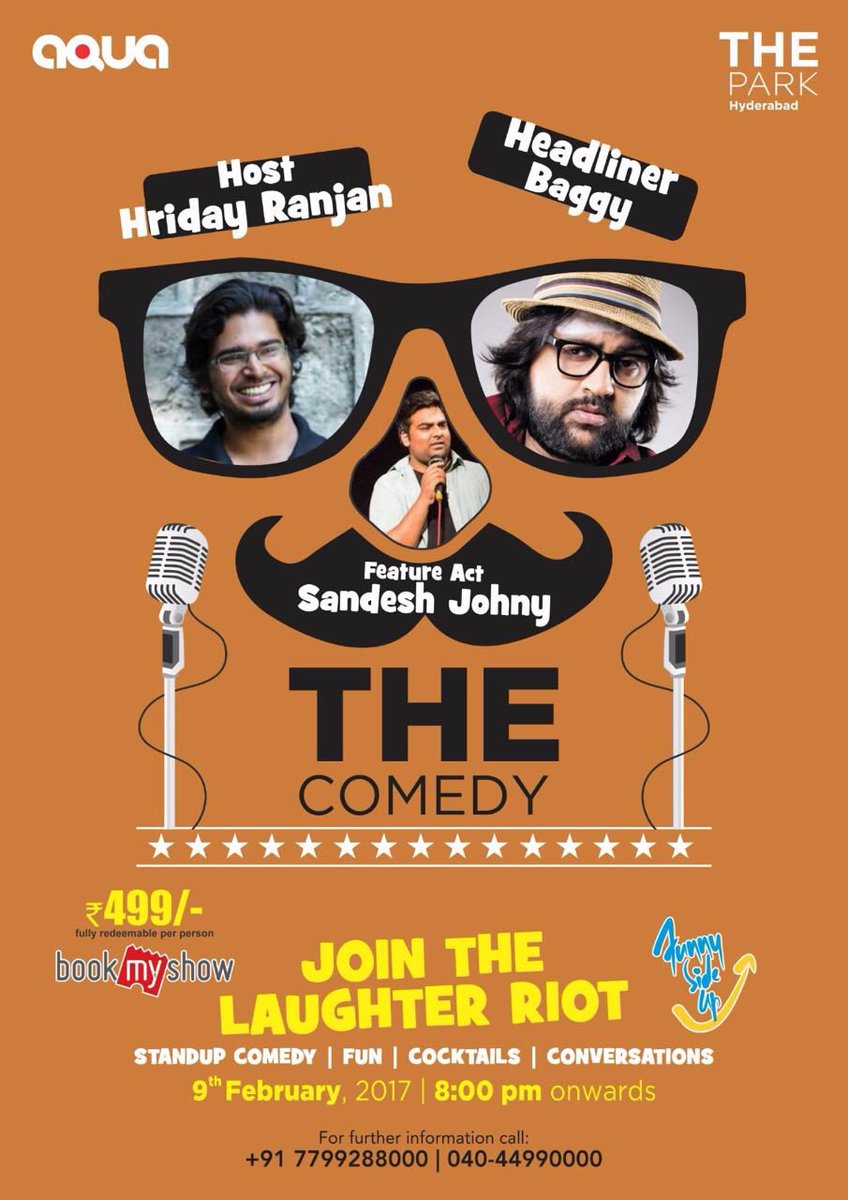 rhtswn's tweet photo. #Hyderabad, this Thursday, 8PM at The Comedy feat @KungFuBonda & @heartranjan.
Book your #FullyRedeemable tix:
https://t.co/aEEDsfwJjB https://t.co/3WNZW8IH22