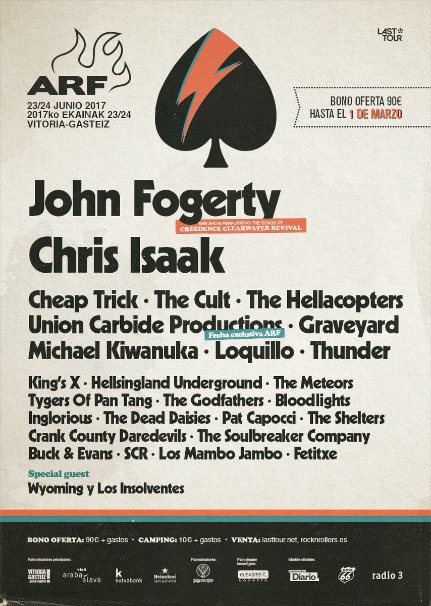 escaliburcio's tweet photo. Hola @Barbijaputa  ¿Qué te parece el cartel del @AzkenaRockFest? Una sola mujer entre 28 grupos. https://t.co/5zw60taHp6