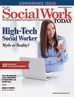UBSSW's tweet image. Pat Shelly @UBSSW quoted in @SocialWorkToday article on "The High Tech Social Worker" ow.ly/ozUs308hknw #swtech #swsm