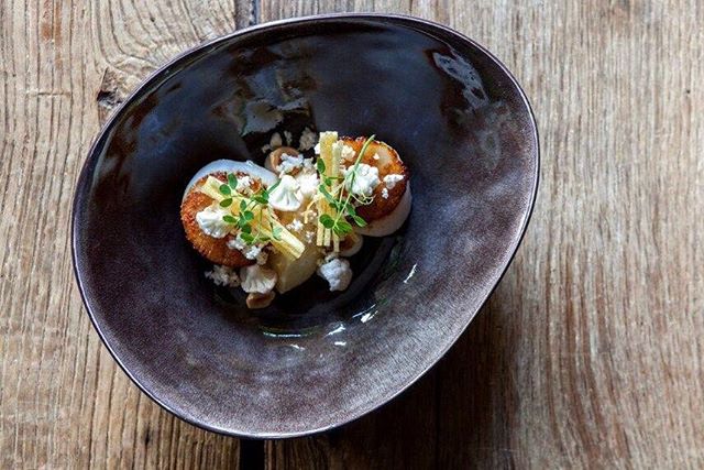 Classic Vinkeles dish! #amsterdam #hotel #restaurant #menu #scallop #finedining #favorite #chefslife