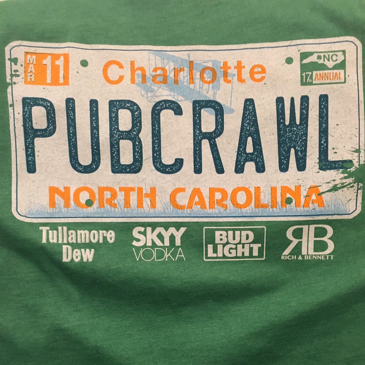 RichandBennett's tweet photo. What do ya'll think about the pub crawl t-shirts this year? #rbstpats https://t.co/KYULNwtj7e