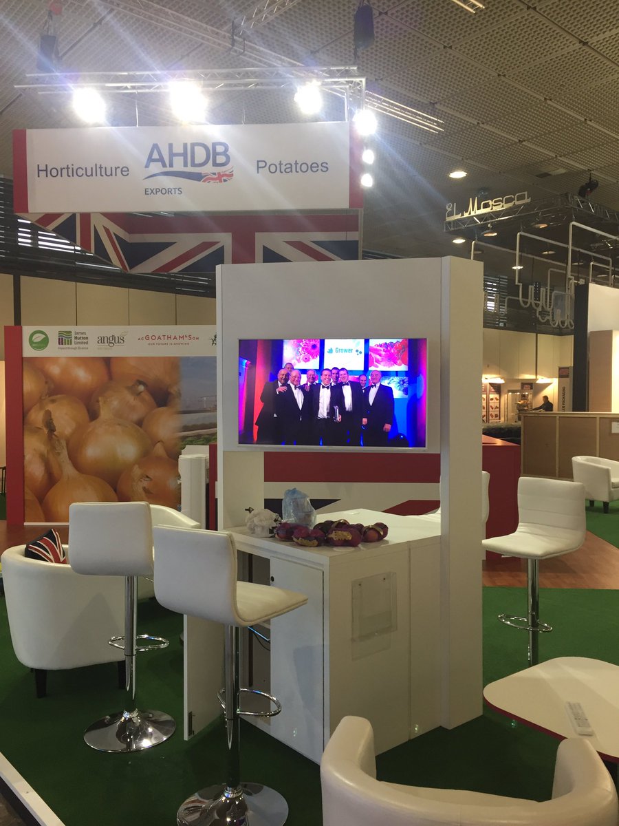 shedderly's tweet photo. AHDB stand build in Berlin, British Agriculture definitely open for business.. https://t.co/SpNQRoKiqC