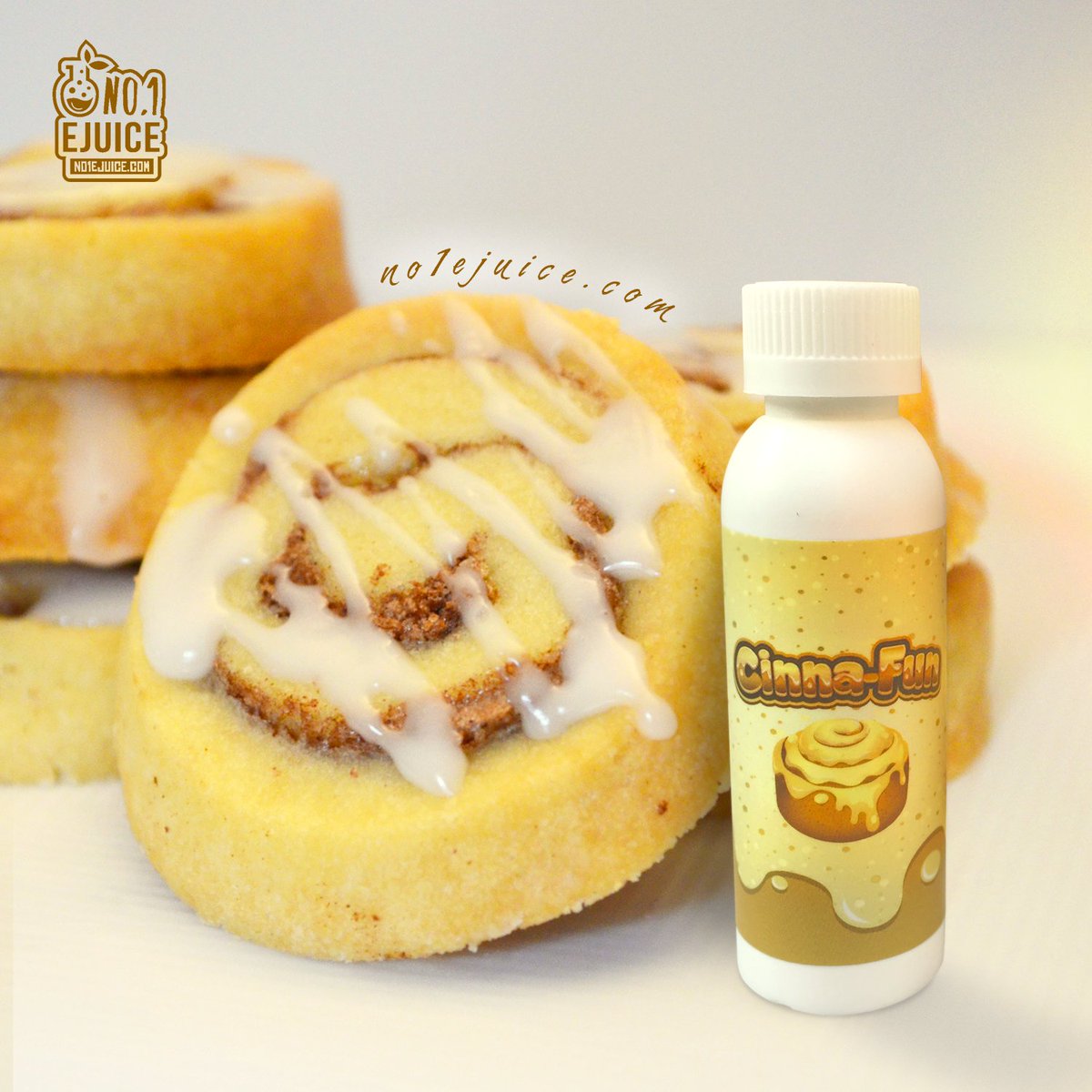 No1Ejuice's tweet photo. Good morning!☀️Get yourself the gooey core fresh baked cinnamon roll topped with vanilla icing. #cinnafun #vape 
https://t.co/gwH6caxQGY https://t.co/7U5rTAJGjp