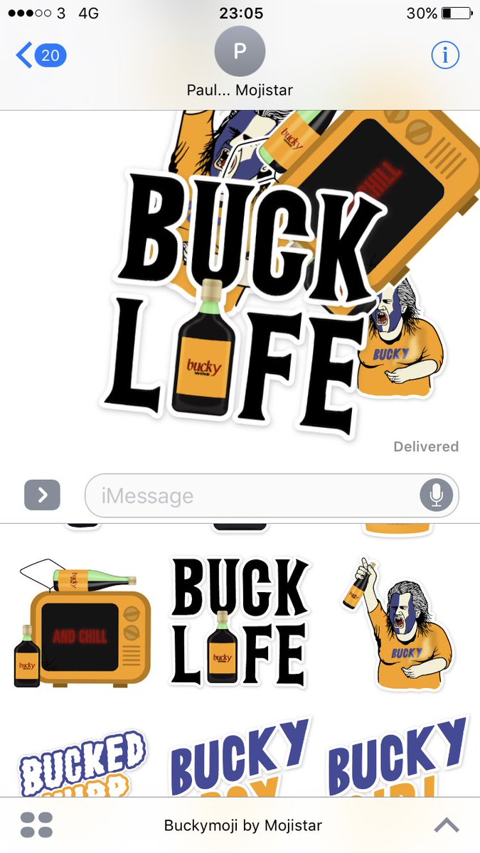 MojistarApp's tweet photo. Mojistar has been busy designing stickers If you #love #Buckywine then you'll love this pack Buckymoji by Mojistar https://t.co/Vr6VQ759bb 😎 https://t.co/pLdrSyxYuX