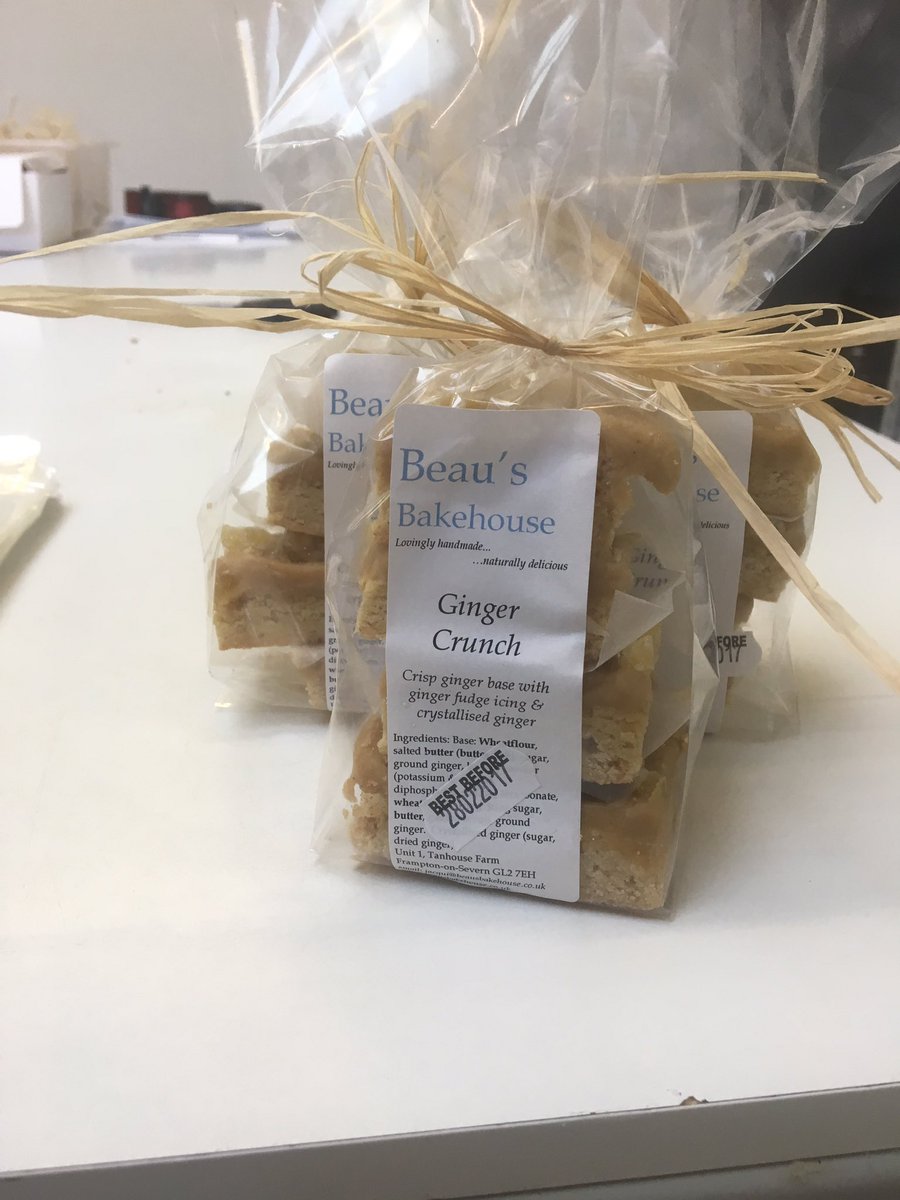SamBeardRunning's tweet photo. Hey @AdeleRoberts here's some of our lovely Ginger Crunch for you and the team to try! It's on it's way to R1! Speak tomorrow! #residentdj https://t.co/By7wciXyJi