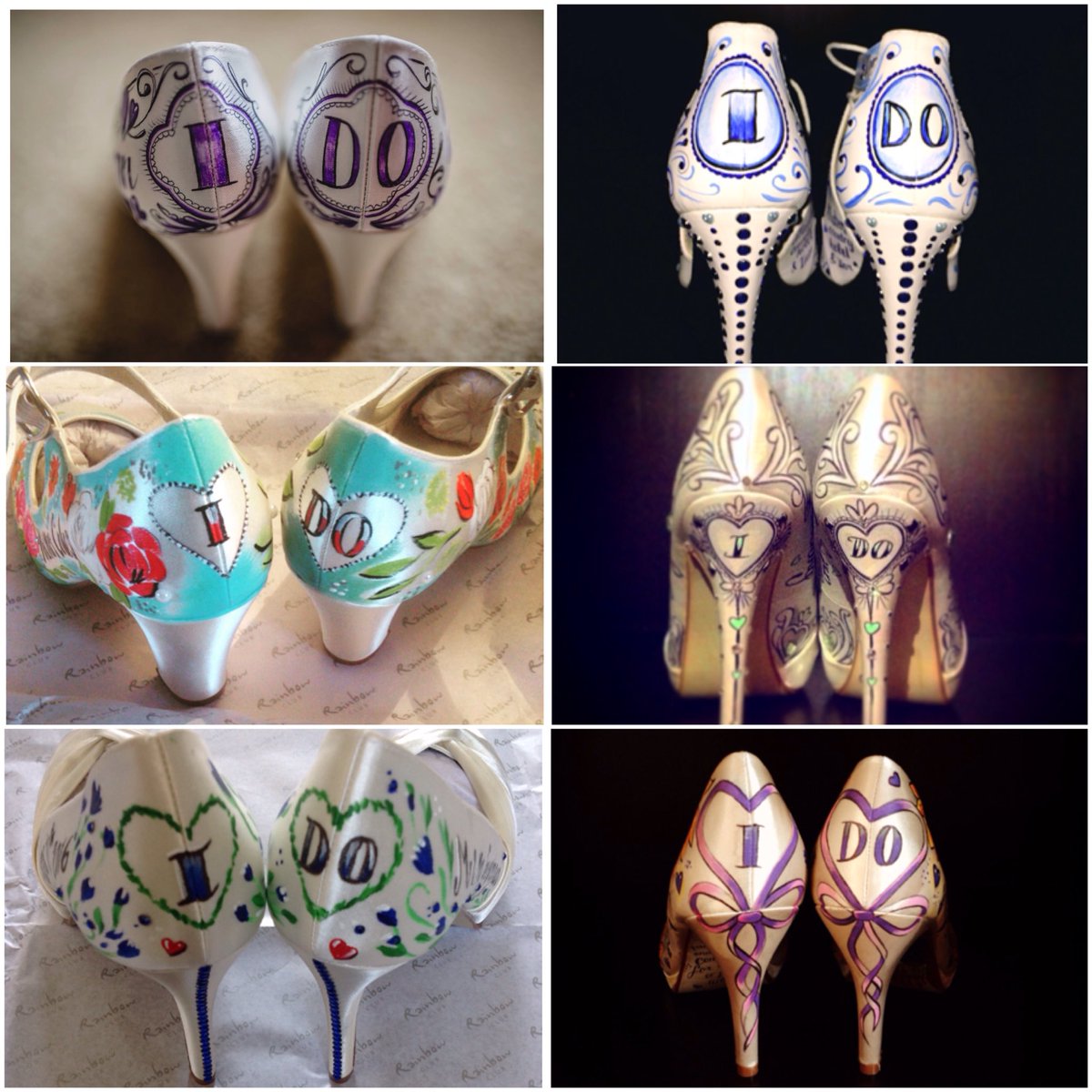 #Ido #wedding #bride #bridal #bridalshoes #weddingshoes #bridalfootwear #paintedshoes #artworkshoes #weddingday #weddingplanning 👰🏼