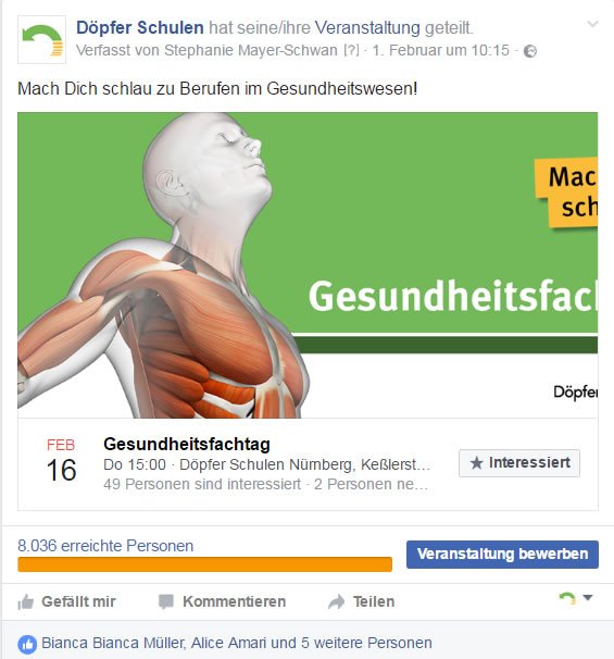 #Gesundheitsfachtag #OpenSchoolDay #16.2.2017 #Döpferschulen #Nürnberg ow.ly/6NEL308LcXW
