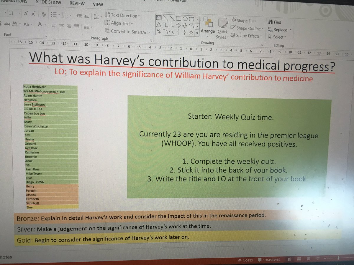 MsBGandy's tweet photo. Weekly quizzes using psueydonms are going down a treat with year 10 👌#historyteacher https://t.co/CIuWdT8foK