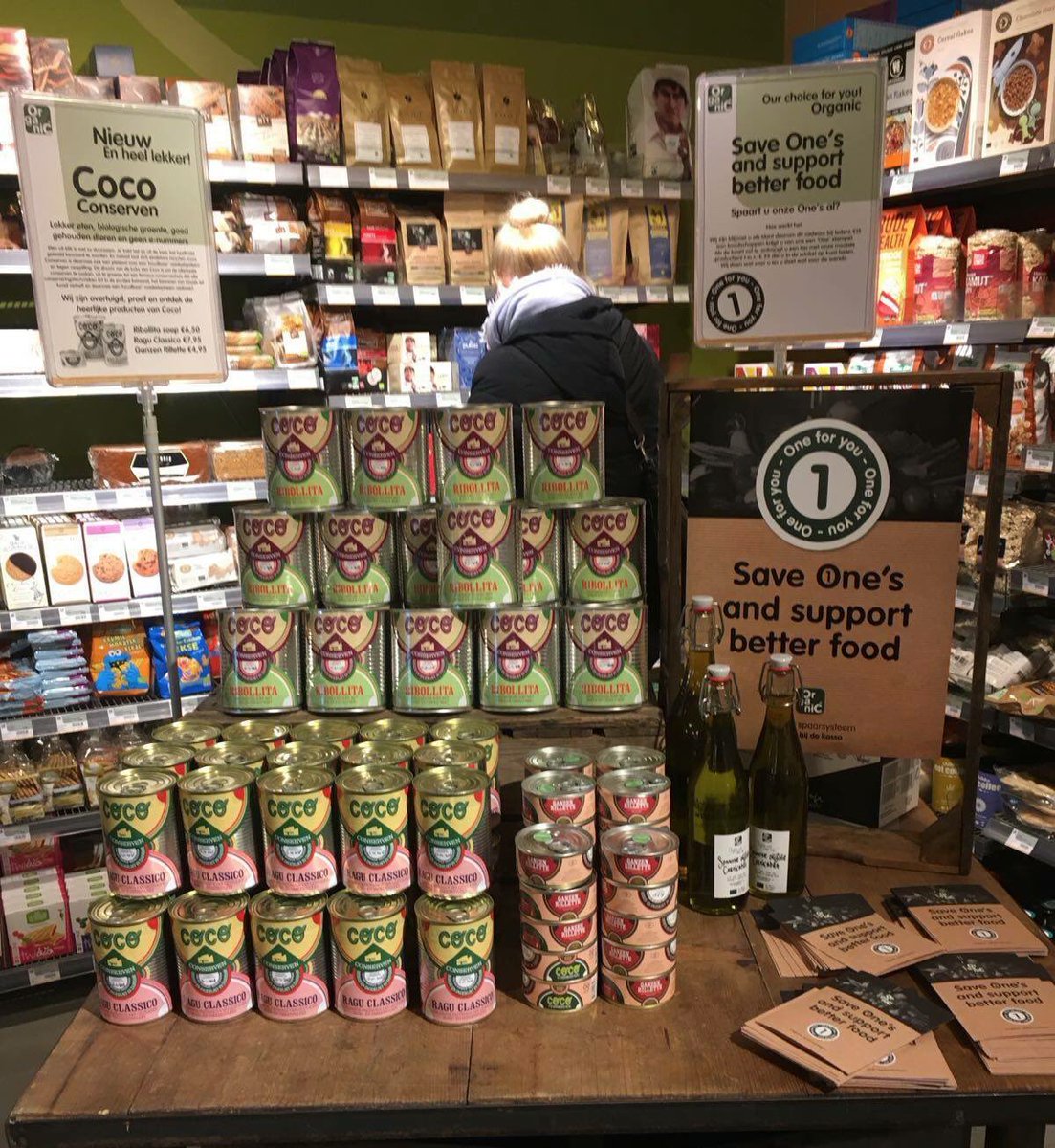 Yes! Een Coco piramide bij <a href="/Organicffy/">Organic food for you</a> #OnzeEersteSupermarkt